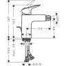 Смеситель для биде Hansgrohe Logis 71200000 Хром латунь