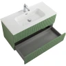 Тумба под раковину Cezares Duet-N 100 DUET-N-1000-2C-SO-PS-P подвесная Фисташковый Софт МДФ / ЛДСП
