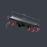 Душевой лоток AM.PM PrimeFlow 50 W02SC-P11-050-01BM с Черной матовой решеткой Cut Gradient