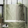 Шторка для ванны Maybah Glass MGV-580-6 750х1400 складная 3 секции Черный стекло бронзовое