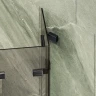 Шторка для ванны Maybah Glass MGV-580-6 750х1400 складная 3 секции Черный стекло бронзовое