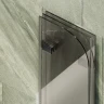 Шторка для ванны Maybah Glass MGV-580-6 750х1400 складная 3 секции Черный стекло бронзовое