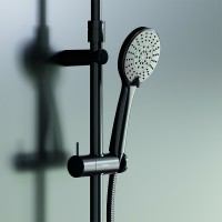 Душевая система Damixa Jupiter 977730300 Черная матовая латунь на стену