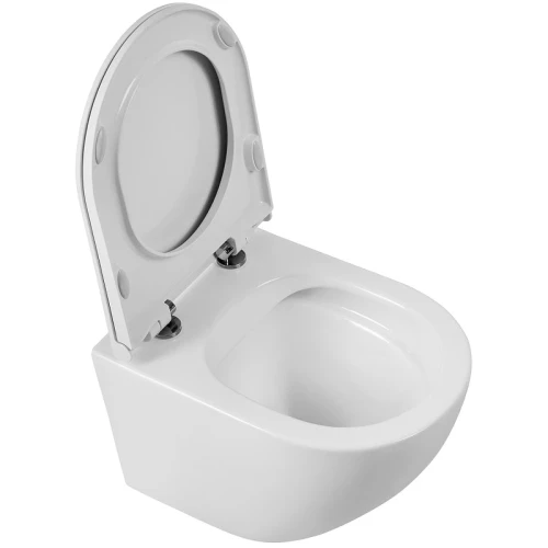 Унитаз BelBagno Sfera-R BB046CHR/BB902SC подвесной с сиденьем Микролифт фаянс подвесной