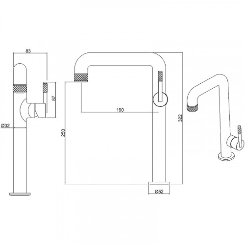 Смеситель для раковины Allen Brau Reality 5.32002-00 Хром латунь