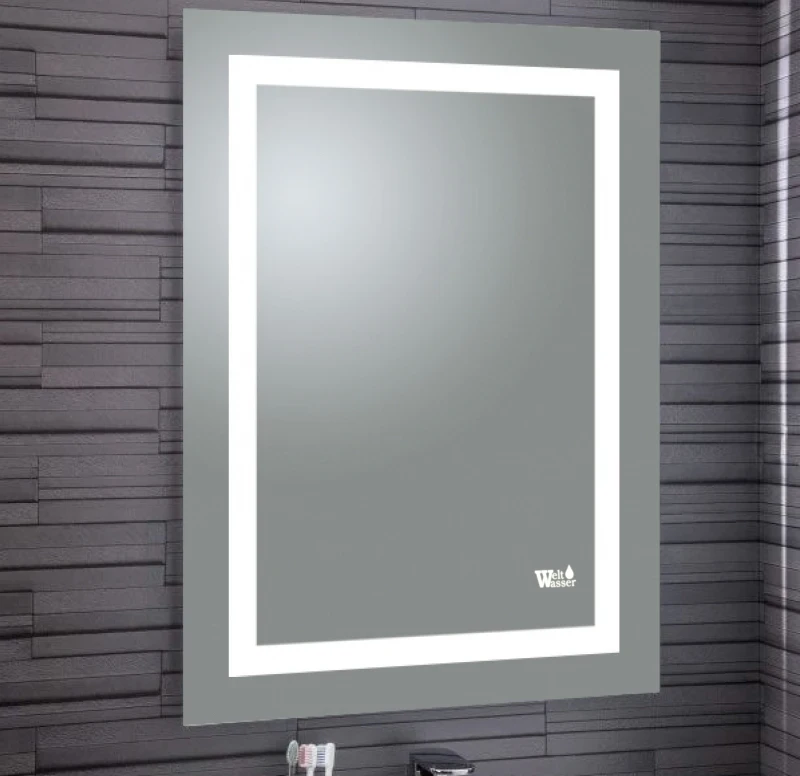 Зеркало WeltWasser Mira 60x80 с подсветкой 10000000964 Хром стекло
