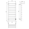 Электрический полотенцесушитель Comfysan Scola EC-10 100x40 016678 с полкой Белый матовый