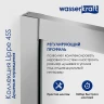 Душевой уголок WasserKRAFT Lippe 120x90 45S24 профиль Хром стекло прозрачное
