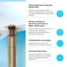 Донный клапан Wellsee Drainage System 182136000 click-clack цвет Золото