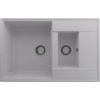 Кухонная мойка Ulgran Quartz Prima 780 1,5 K-04 Платина искусственный камень (литьевой мрамор) встраиваемый