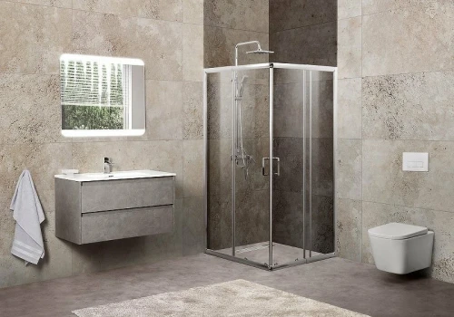 Душевой уголок BelBagno Unique 90х90 UNIQUE-A-2-75/90-C-Cr профиль Хром стекло прозрачное