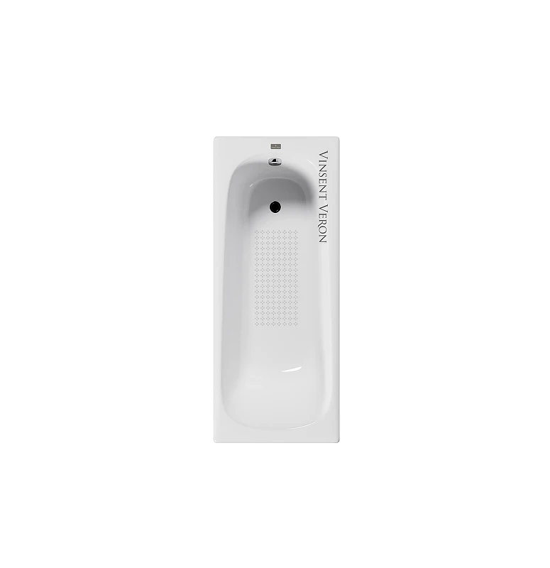 Чугунная ванна Vinsent Veron Concept 165x70 VCO1657042-AS цвет Белый с антискользящим покрытием