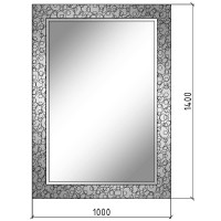 Зеркало Boheme Armadi Art NeoArt Rose 100 540 Серебро стекло
