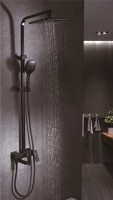 Душевая система Rose R28H R2836H Черная матовая