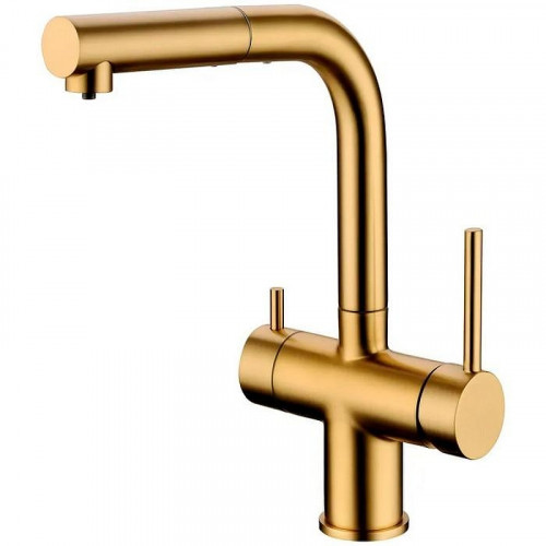 Смеситель для кухни Grocenberg GB4097MG Золото матовое
