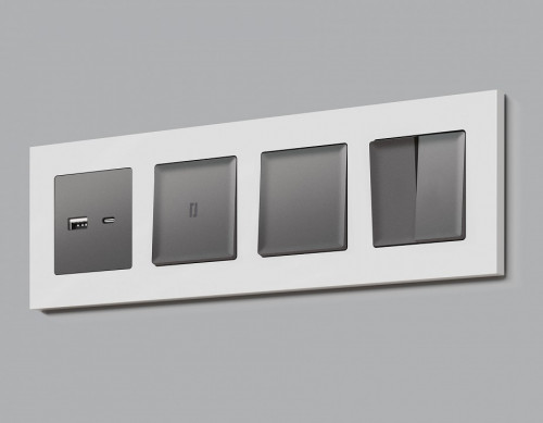 Клавиша для выключателя одноклавишного Ambrella Volt ALFA AP6510