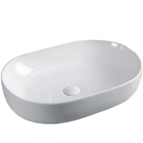 Раковина-чаша CeramaLux 60 9026А Белая фаянс накладная