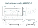 Ванна из искусственного камня Delice Diapason 170х80 DLR330007-G цвет Белый