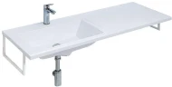 Раковина над стиральной машиной Aquanet Эстет Даллас 130 L ФР-00002166 235501 Белая