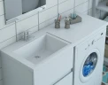 Раковина над стиральной машиной Aquanet Эстет Даллас 130 L ФР-00002166 235501 Белая