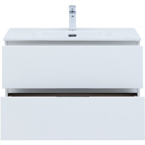 Тумба под раковину Aquanet Алвита New 80 277514 подвесная Белая матовая МДФ / ЛДСП