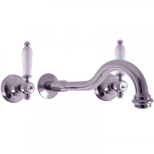 Смеситель для раковины Rav Slezak Morava retro MK531 Хром латунь встраиваемый