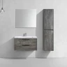 Тумба под раковину Vincea Chiara 2D 80 VMC-2C2800GS подвесная G.Stone МДФ / ЛДСП