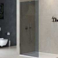 Душевая перегородка Cezares Liberta 100 LIBERTA-L-1-TB-100-GR-Cr профиль Хром стекло серое