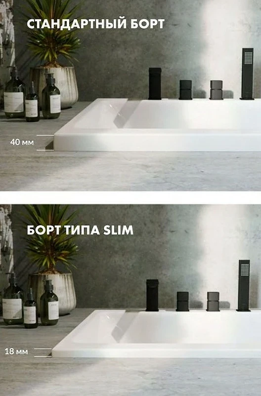 Акриловая ванна Whitecross Wave Slim 170x75 0111.170075.100.SMARTNANO.CR с гидромассажем