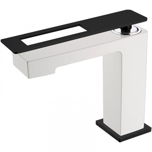 Смеситель для раковины Boheme Q 141-WB Белый Черный латунь