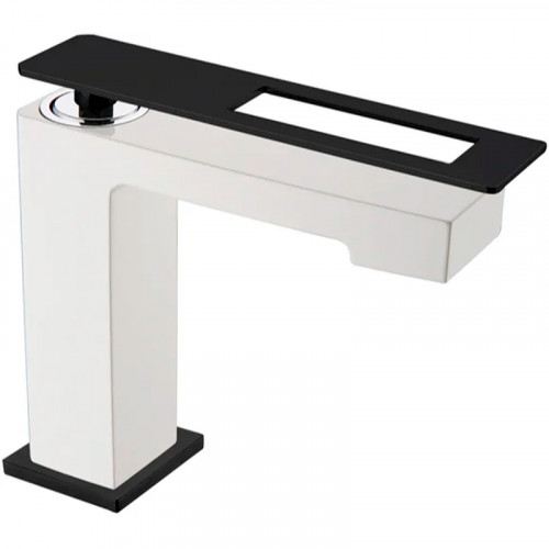 Смеситель для раковины Boheme Q 141-WB Белый Черный латунь