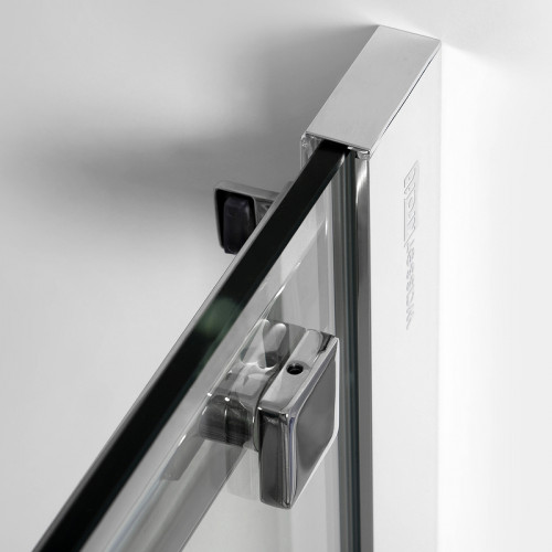 Душевая дверь WasserKRAFT Alme 130 15R30 профиль Хром стекло прозрачное