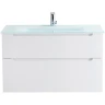 Тумба под раковину BelBagno Etna-H60 80 ETNA-H60-800-2C-SO-BL-P подвесная Bianco Lucido МДФ / ЛДСП