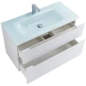 Тумба под раковину BelBagno Etna-H60 80 ETNA-H60-800-2C-SO-BL-P подвесная Bianco Lucido МДФ / ЛДСП