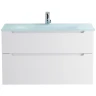 Тумба под раковину BelBagno Etna-H60 80 ETNA-H60-800-2C-SO-BL-P подвесная Bianco Lucido МДФ / ЛДСП