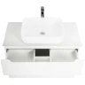 Тумба под раковину BelBagno Etna-H60 80 ETNA-H60-800-2C-SO-BL-P подвесная Bianco Lucido МДФ / ЛДСП