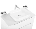 Тумба под раковину BelBagno Etna-H60 80 ETNA-H60-800-2C-SO-BL-P подвесная Bianco Lucido МДФ / ЛДСП