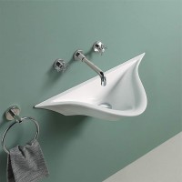 Раковина WeltWasser Aisbach 78205 GL-WT 57 10000008696 Белая глянцевая фаянс подвесная