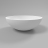 Раковина-чаша Whitecross Cornelian 43 0714.043043.200 Белая матовая искусственный камень (литьевой мрамор) накладная