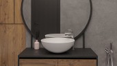 Раковина-чаша Whitecross Cornelian 43 0714.043043.200 Белая матовая искусственный камень (литьевой мрамор) накладная