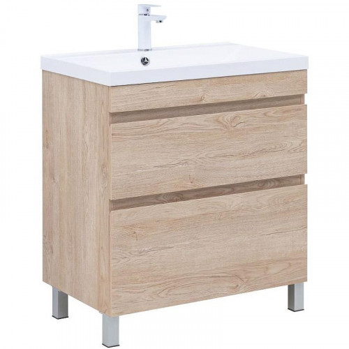 Тумба под раковину Aquanet Нота New 75 344143 Дуб светлый