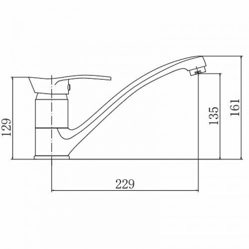 Смеситель для кухни Fashun A4201 цвет Хром