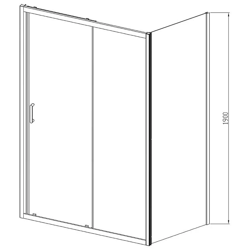 Душевой уголок Vincea Alpha 120x80 VSR-3AL8012CLG профиль Брашированное золото стекло прозрачное