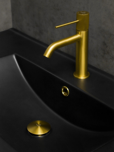 Смеситель для раковины AltroBagno Bilancia 0142 BG цвет Золото матовое