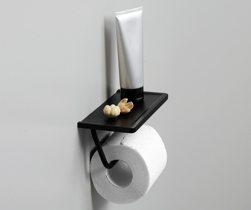 Держатель туалетной бумаги WasserKRAFT Abens K-1525 Черный матовый