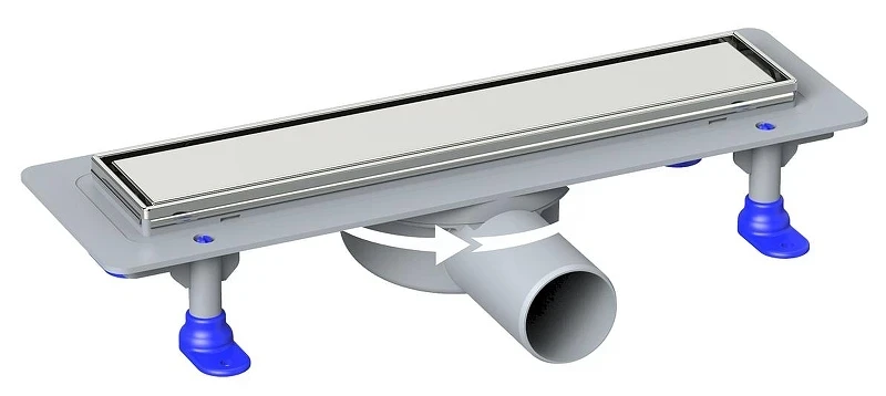 Душевой лоток Loranto Prime Skala Legal 60 4027.TY050K.060.1 с решеткой цвет Нержавеющая сталь / под плитку