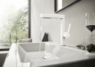 Смеситель для раковины Hansgrohe Finoris 76063700 Белый матовый латунь