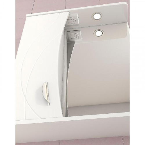 Зеркало со шкафом Vigo Faina 60 L z.FAI.60.L.El с подсветкой Белое
