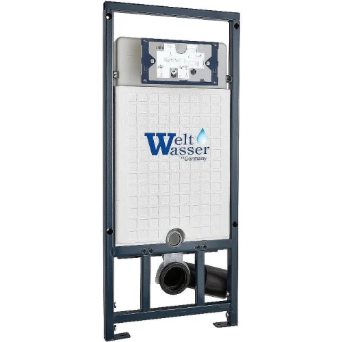 Комплект унитаза с инсталляцией WeltWasser MARBERG 507 + ERLENBACH 004 GL-WT + MAR 507 RD 10000006954 цвет Белый глянцевый с сиденьем Микролифт и клавишей смыва цвет Хром