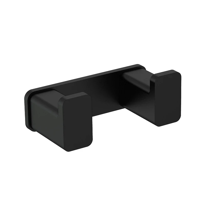 Двойной крючок AQUAme Tivoli AQM7302MB цвет Черный матовый